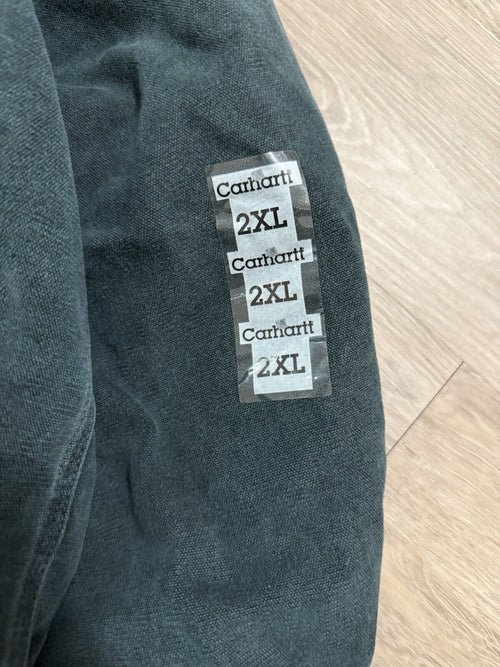 Extremely Rare Vintage Carhartt J151 HTG Hooded Bomber Jacket – 2XL Deadstock Green!